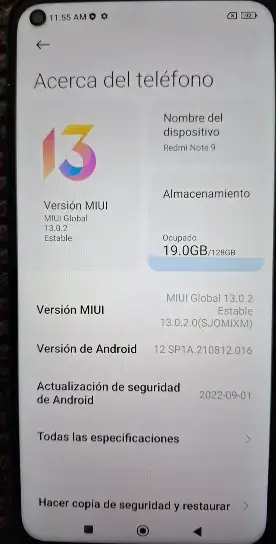 Xiaomi Redmi Note 9 – 128 GB / 4 GB en buen estado - miniatura 4