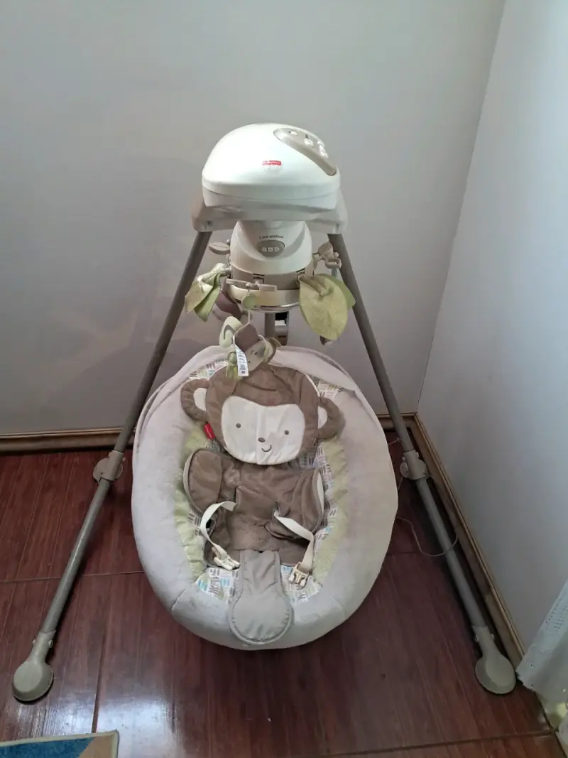 Columpio para bebé Fisher-Price con diseño de mono - 1