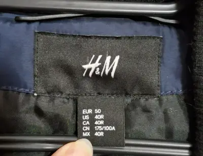 Abrigo azul H&M para hombre - miniatura 3