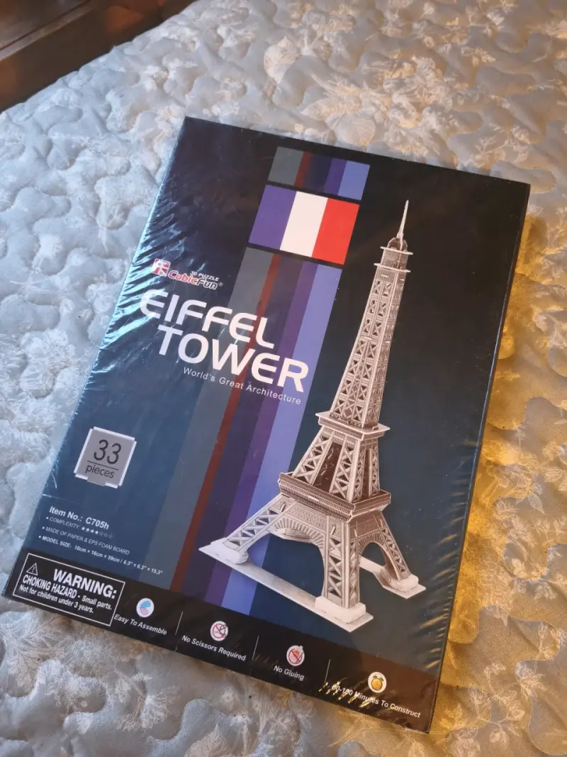 Rompecabezas 3D Torre Eiffel CubicFun - 1