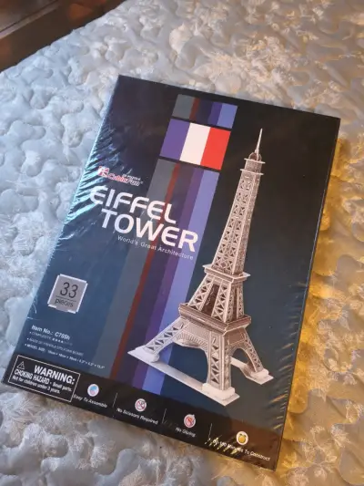 Rompecabezas 3D Torre Eiffel CubicFun - miniatura 1