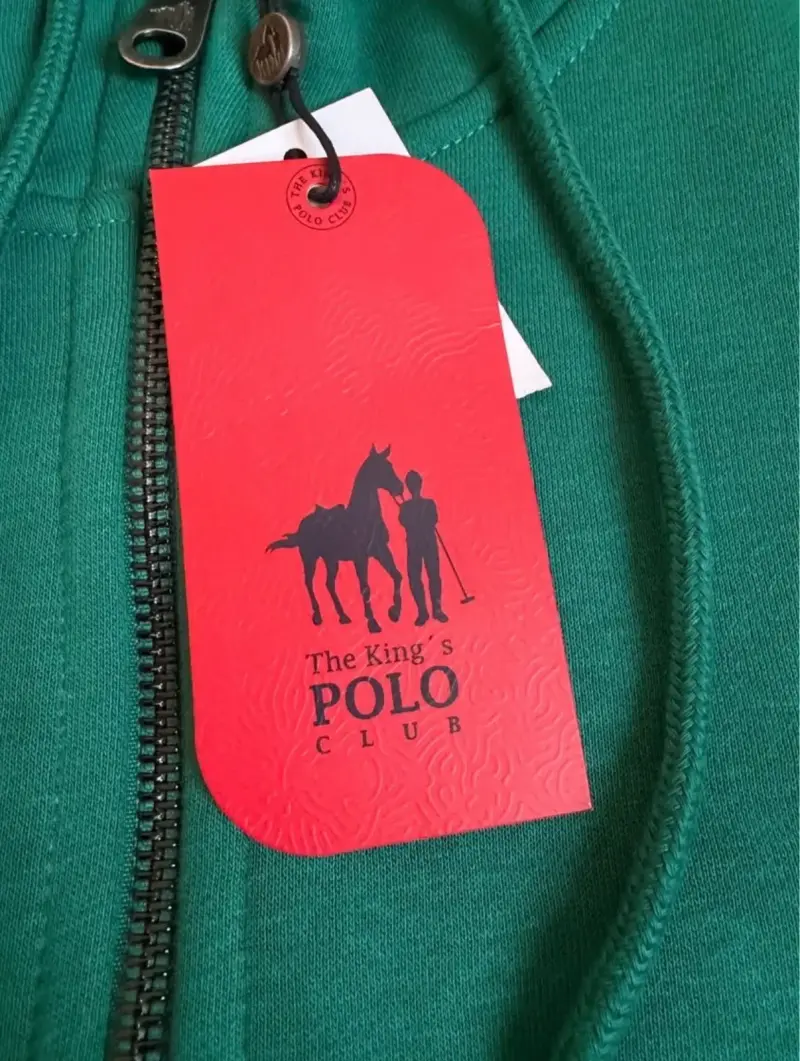 Polerón con capucha verde The King's Polo Club - 2