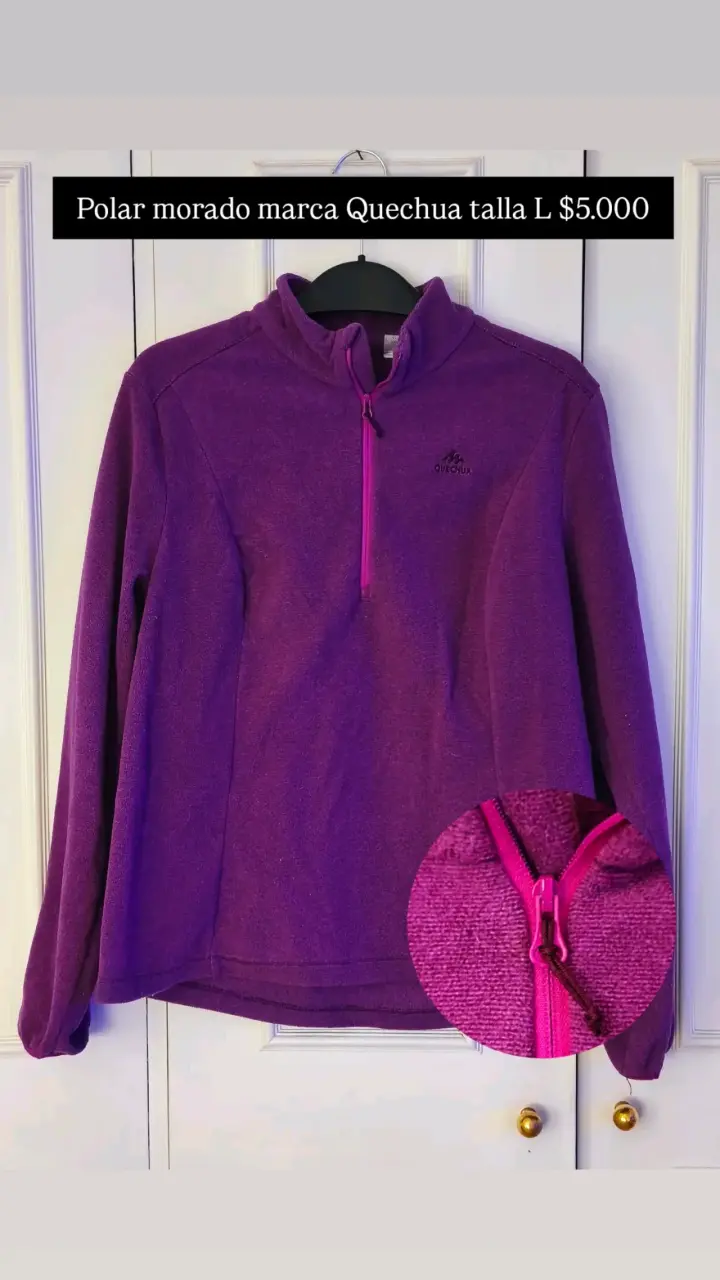 Polar morado Quechua talla L