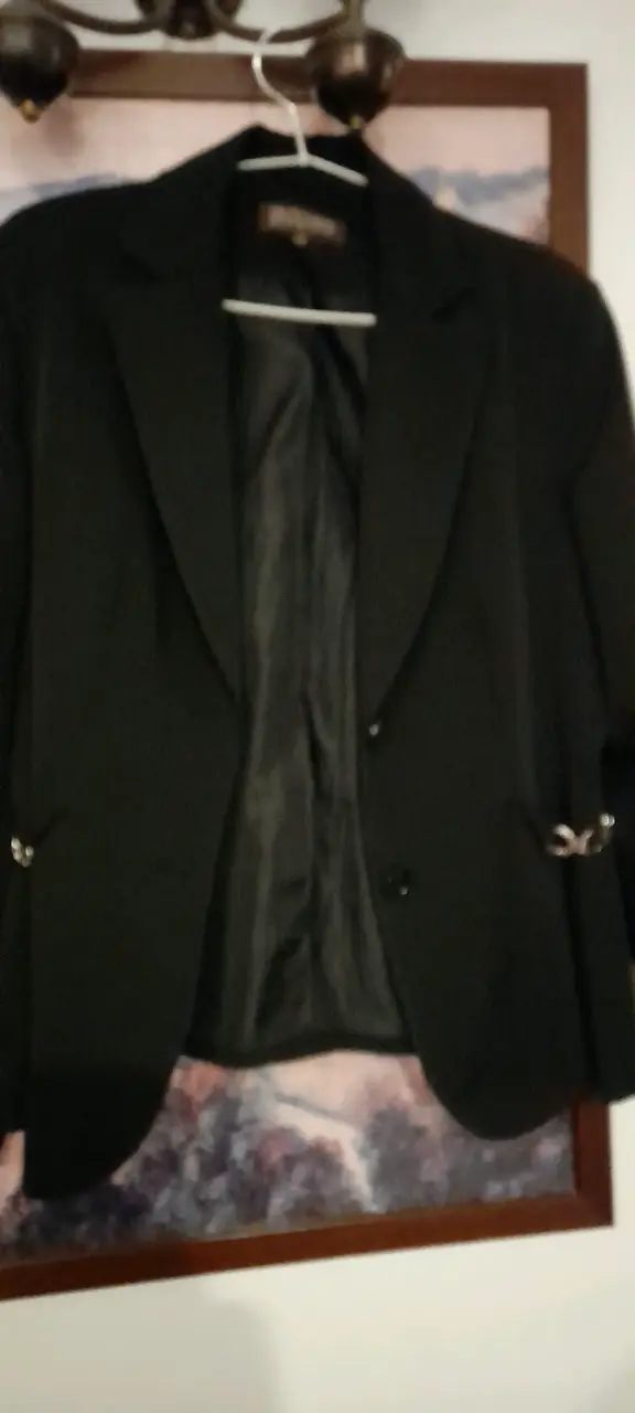 Blazer negro elegante para mujer BNX - 1