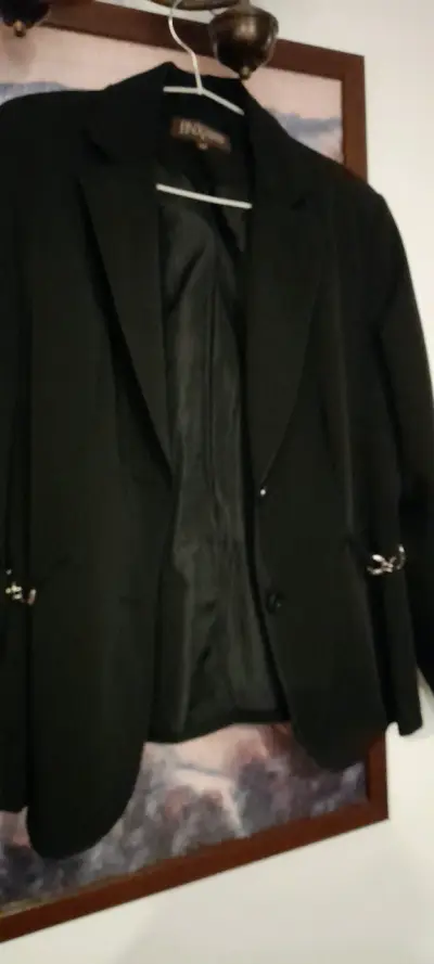 Blazer negro elegante para mujer BNX - miniatura 2