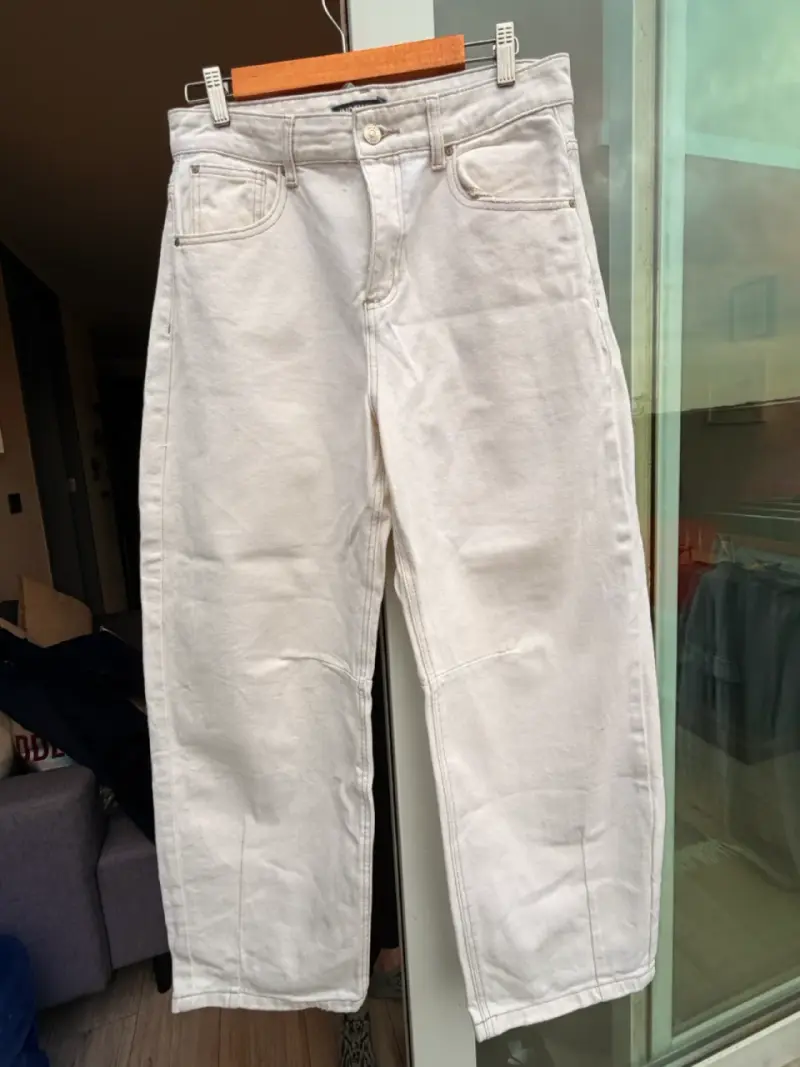 Jeans blancos de mezclilla Index talla 42 - 1