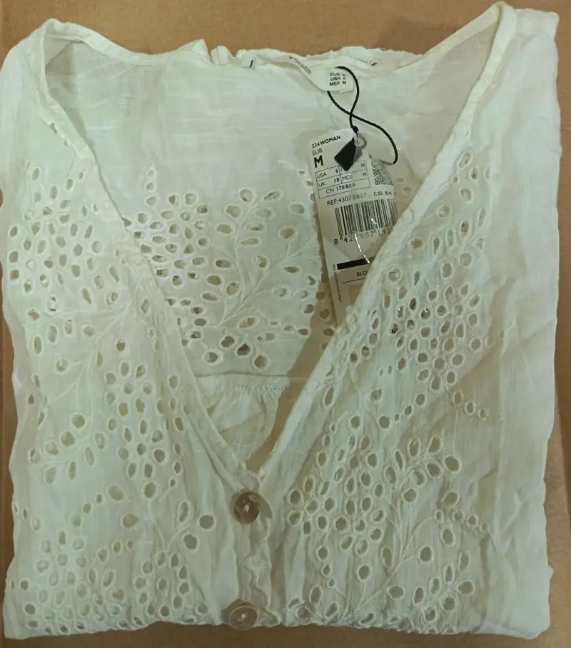 Blusa blanca MNG (Talla M) - 3