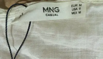 Blusa blanca  MNG (Talla M) - miniatura 5