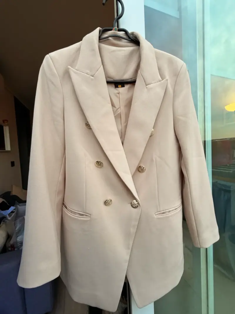 Blazer beige con botones dorados Stefano Cocci - 1