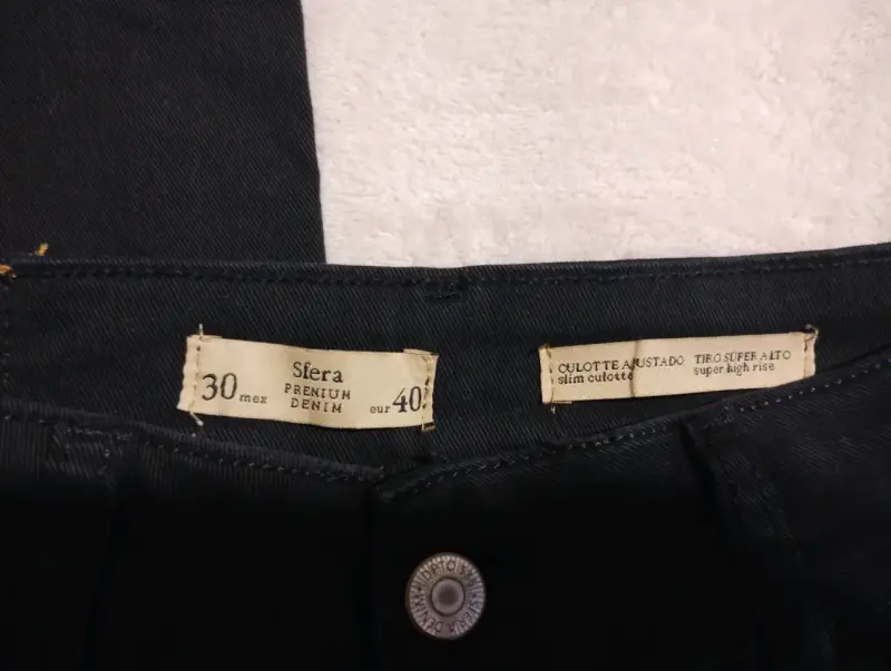 Pantalones anchos negros de mujer talla 30 - 5