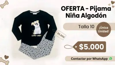 Pijama niña o niño Algodón Talla 10 Oferta - miniatura 2