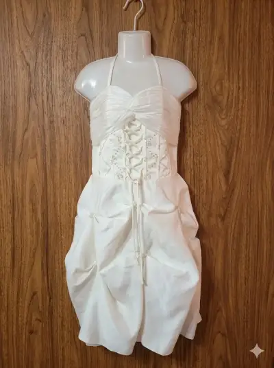 Vestido de Primera Comunión para Niña Blanco - miniatura 2