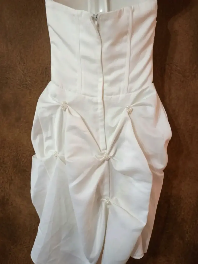 Vestido de Primera Comunión para Niña Blanco - 3