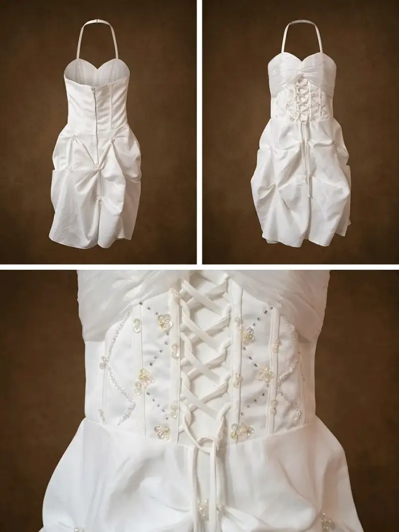 Vestido de Primera Comunión para Niña Blanco - 4
