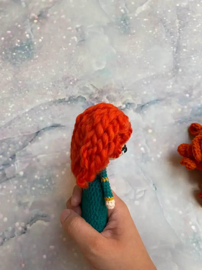 Muñeca Amigurumi de Princesa Mérida - 3