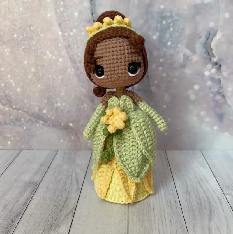 Muñeca Amigurumi Princesa Tiana - 1