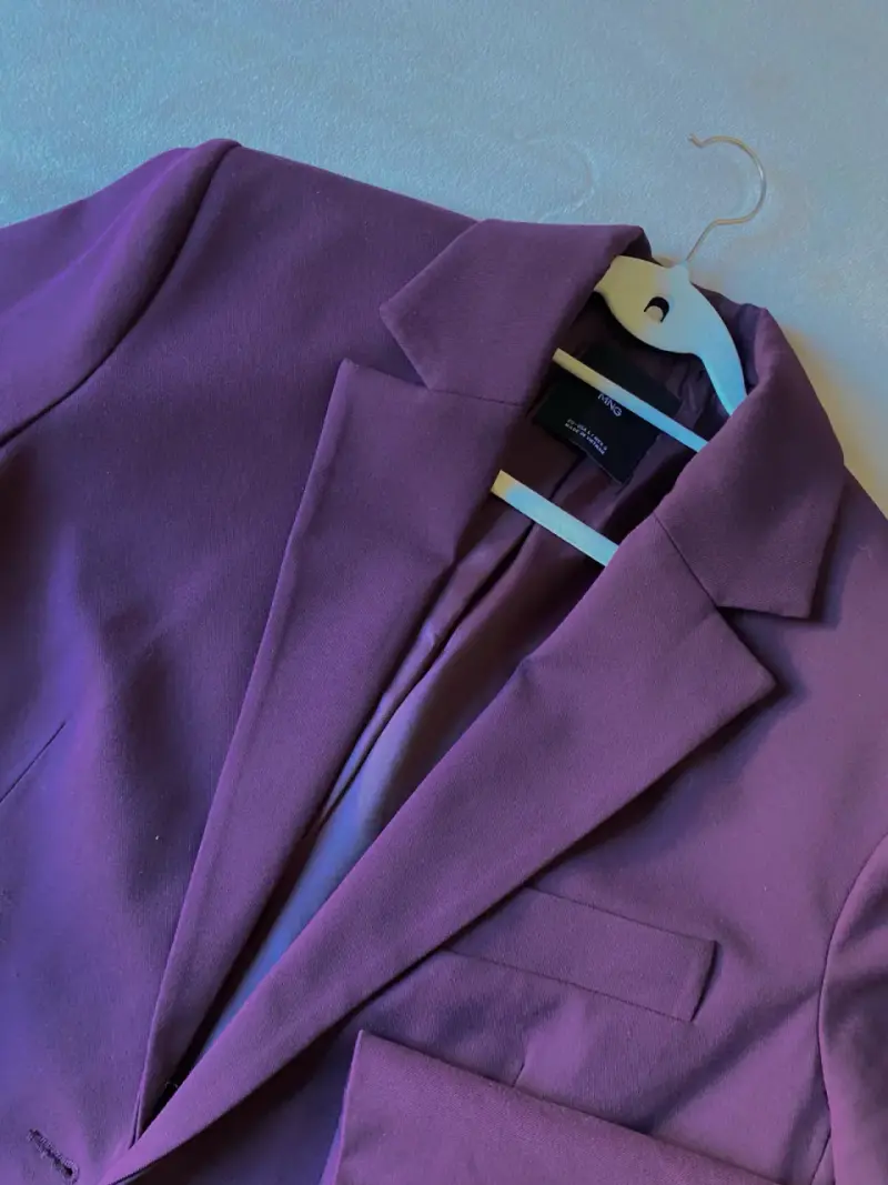 Blazer morado para mujer MNG en buen estado - 3