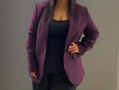 Blazer morado para mujer MNG en buen estado - miniatura 5