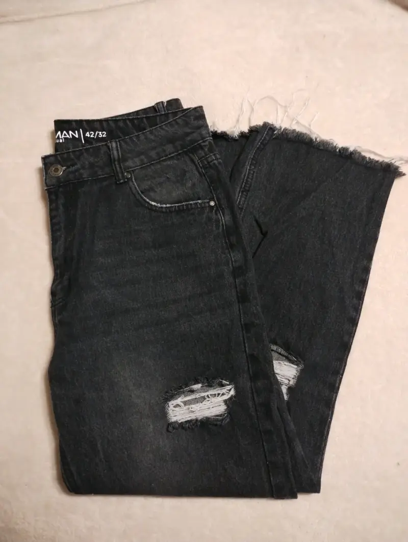 Jeans negros desgastados - 3