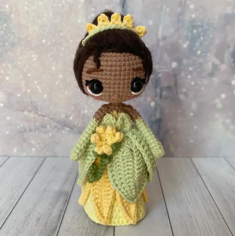 Muñeca Amigurumi Princesa Tiana - 1