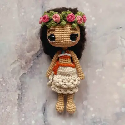 Muñeca Amigurumi princesa Moana - miniatura 2