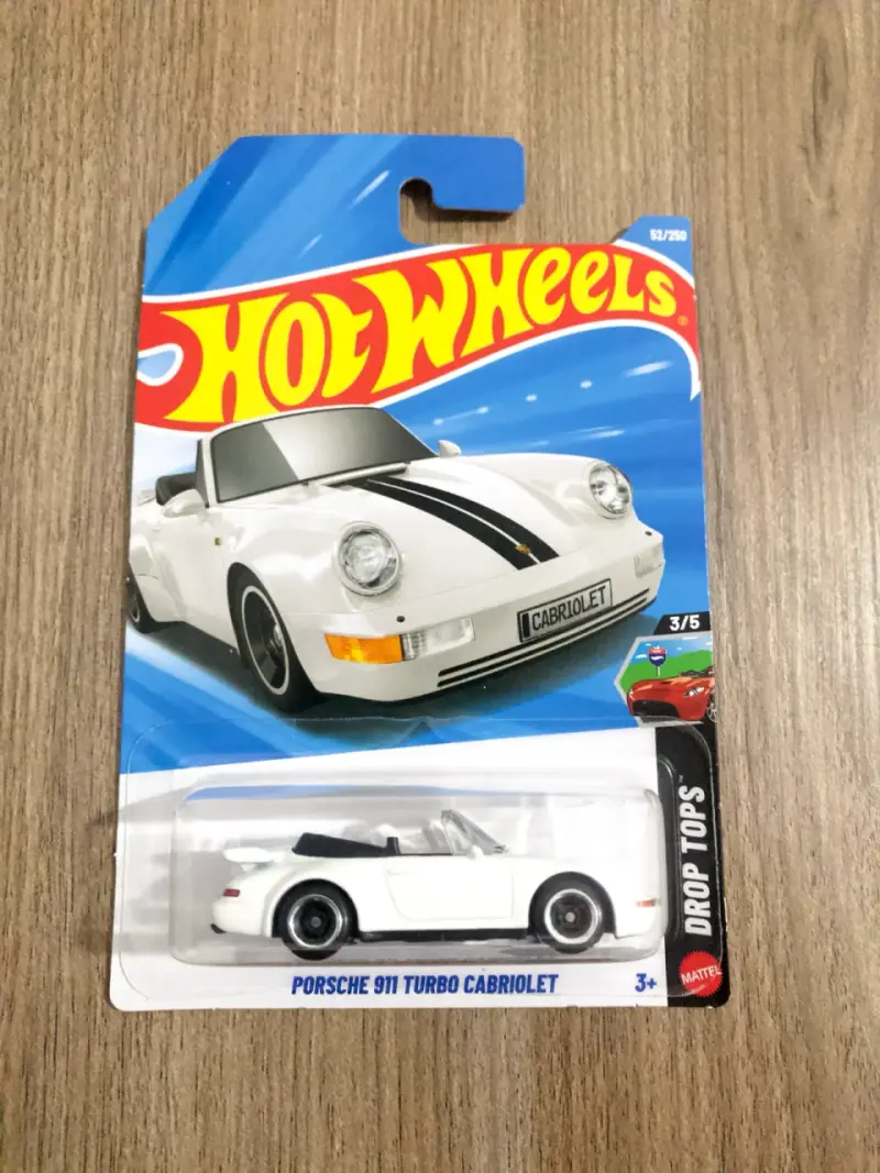Hot Wheels Porsche 911 Turbo Cabriolet Blanco