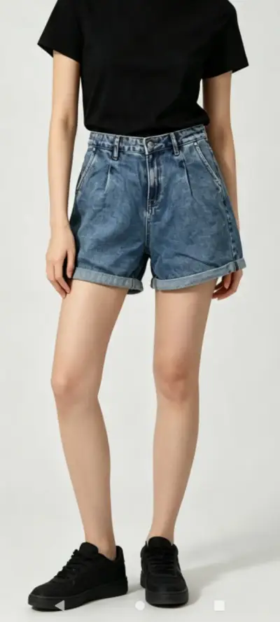 Shorts de mezclilla Basement para mujer - miniatura 1