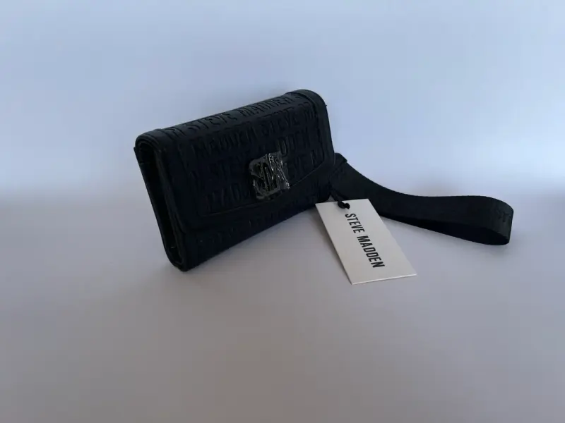 Billetera negra con correa Steve Madden - 2