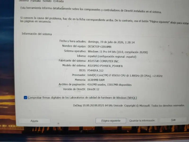 Laptop ASUSPRO P5440FA con Intel i7 y 16GB RAM - 1