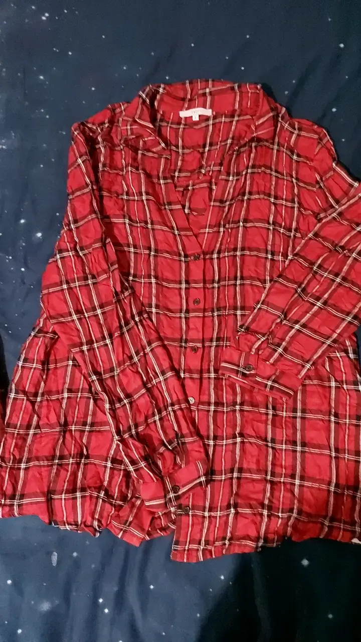 Blusas a cuadros rojas para mujer - 3