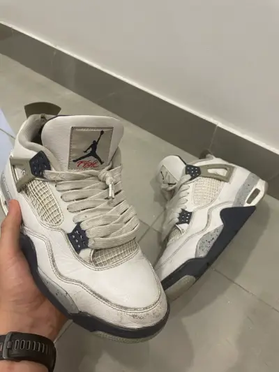 Jordan 4 Retro midnight Navy Og 9.5 - miniatura 1