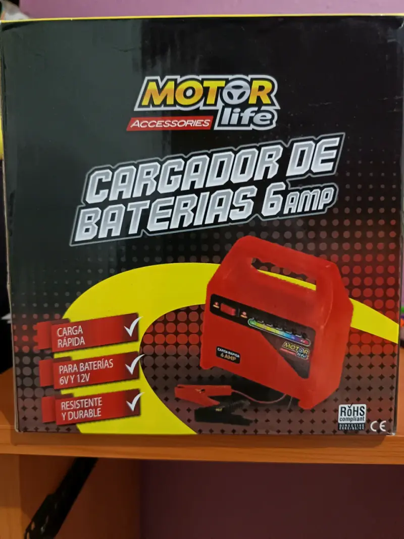 Cargador de Baterías 6 Amp Motor Life - 1