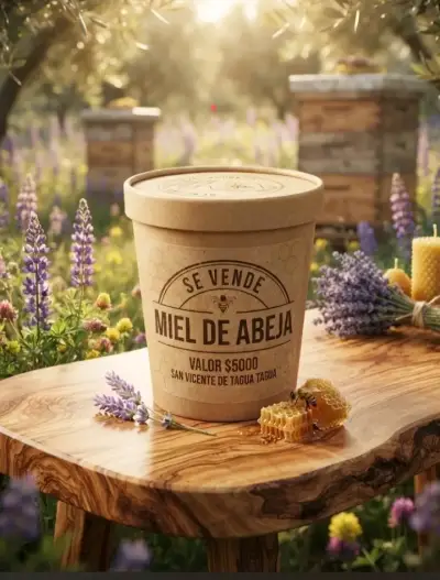 Miel de abeja natural en envase de cartón - miniatura 3