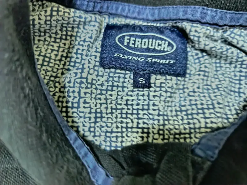 Polera Polo Negra Ferouch Talla S - 4