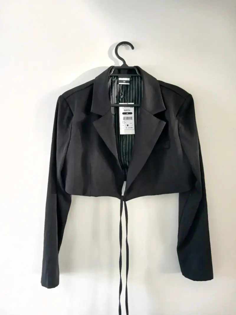 Blazer corto negro Sybilla para mujer