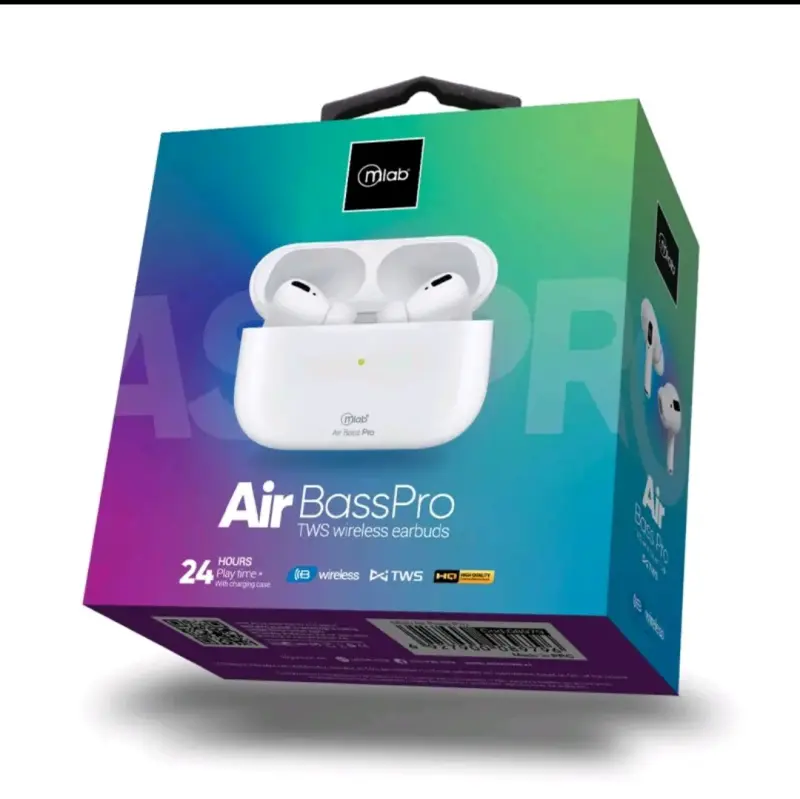 Auriculares Inalámbricos Mlab Air Bass Pro Blancos - 6