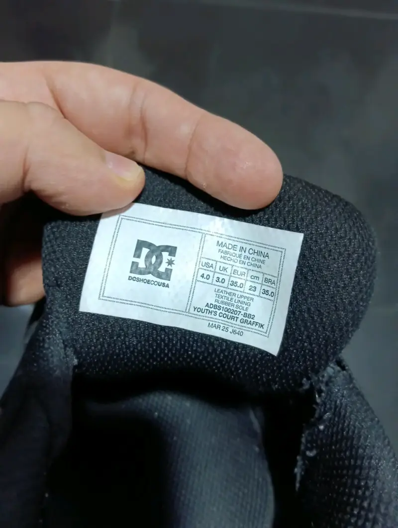 Zapatillas negras DC Shoes talla 35 - 2