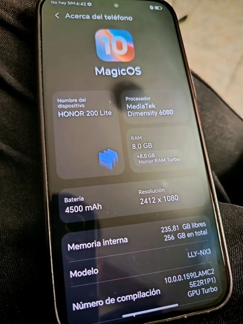 Honor 200 Lite 256gb + 8+8RAM - 5