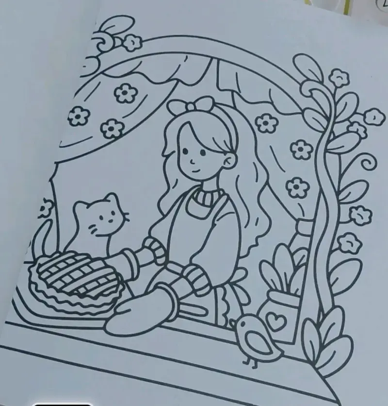 Pack 4 libros Colorear Cute Girl Moments - 2