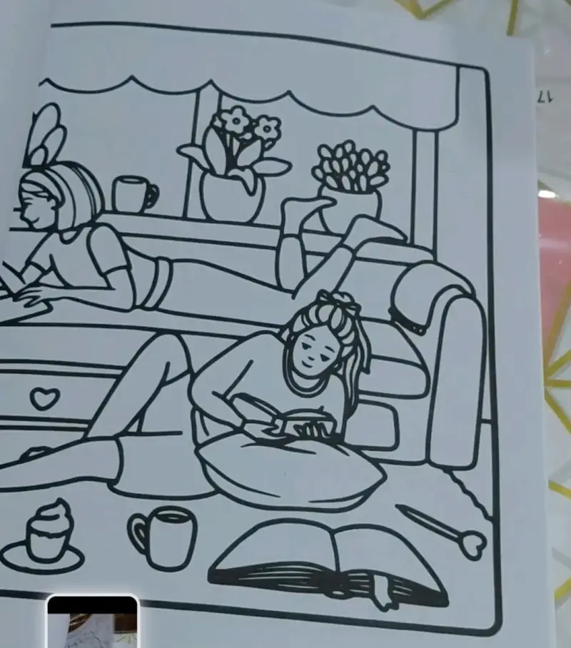 Pack 4 libros Colorear Cute Girl Moments - 5