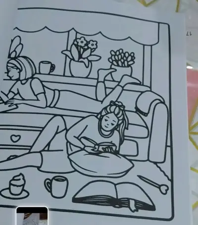 Pack 4 libros Colorear Cute Girl Moments - miniatura 5