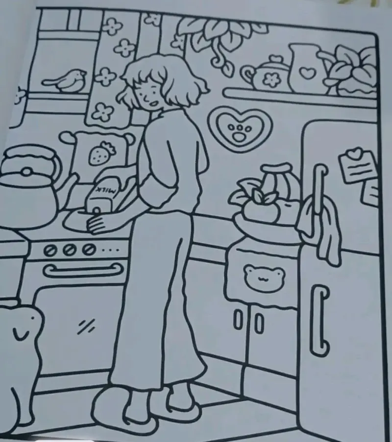 Pack 4 libros Colorear Cute Girl Moments - 6