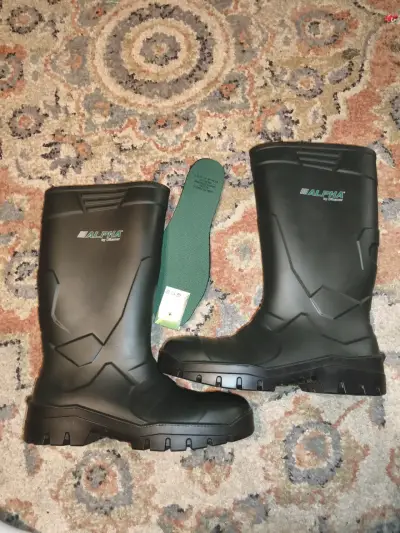 Botas de goma Alpha negras talla 44 - miniatura 1