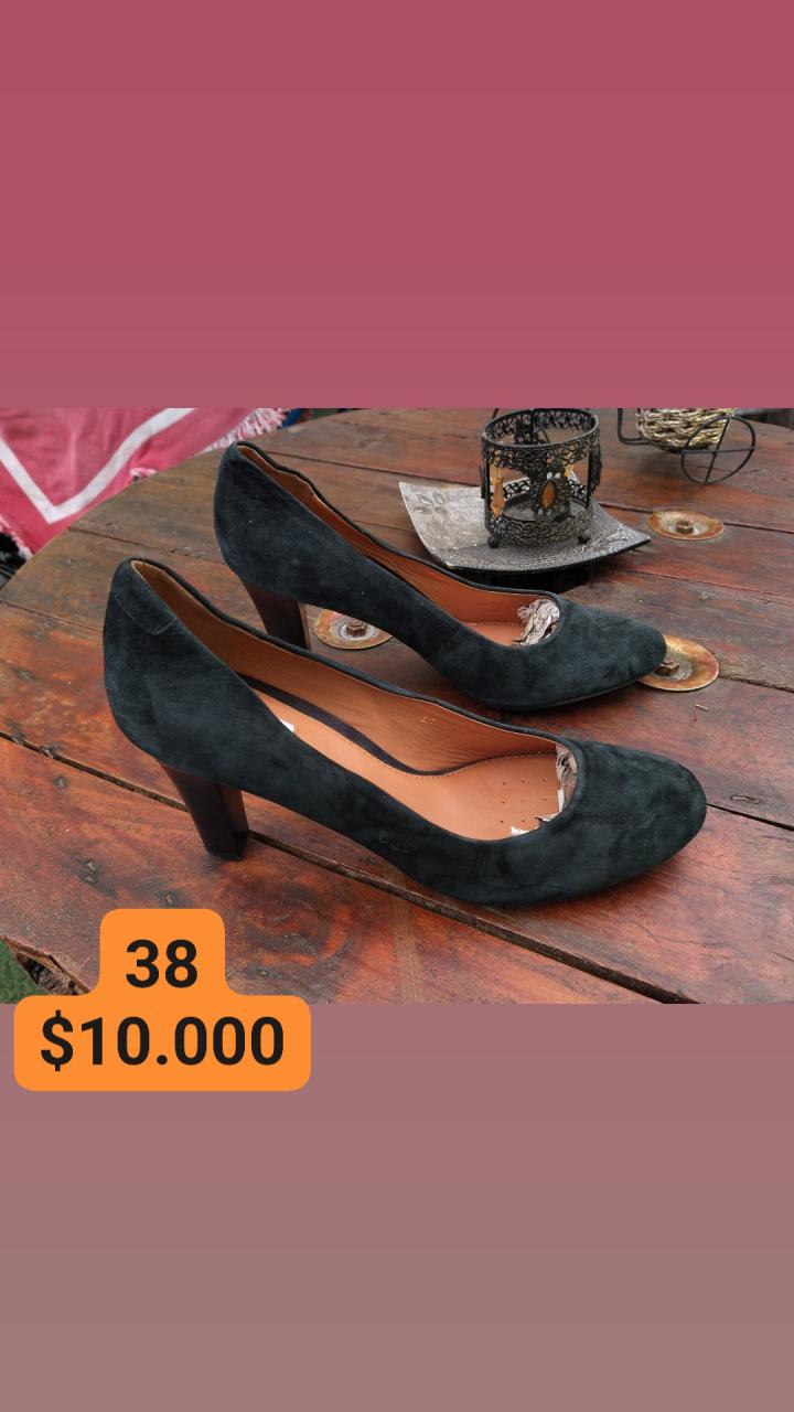 Zapatos de Tacón Alto Negros Talla 38 - 2