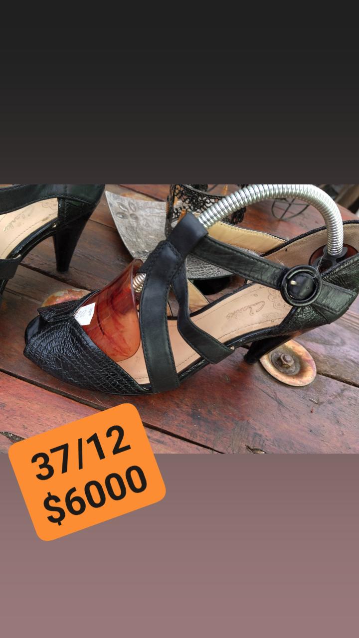 Zapatos de Tacón Alto Negros Talla 38 - 3