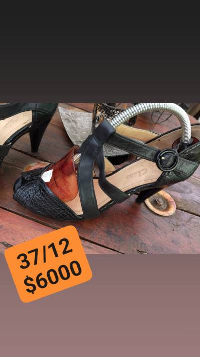 Zapatos de Tacón Alto Negros Talla 38 - miniatura 3