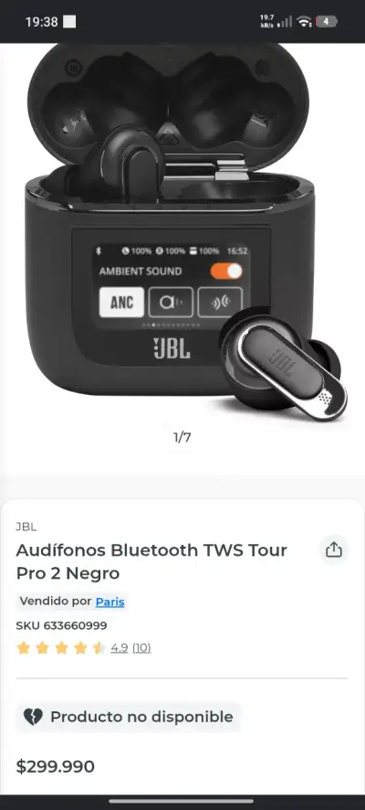 Audífonos JBL TWS Tour Pro 2 - miniatura 1