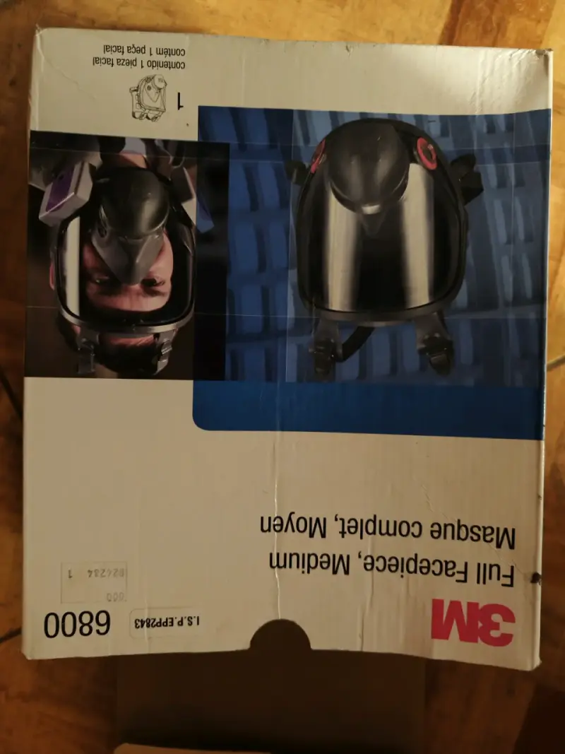 Máscara facial completa 3M 6800 con filtros - 2