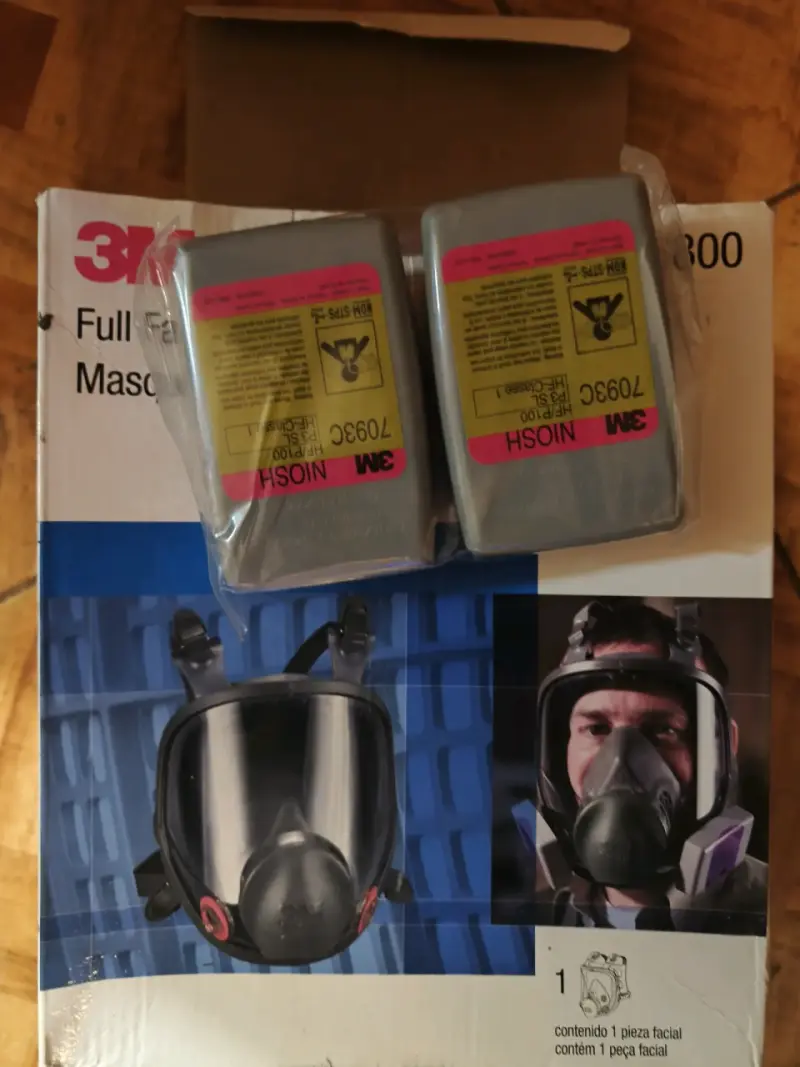 Máscara facial completa 3M 6800 con filtros - 3
