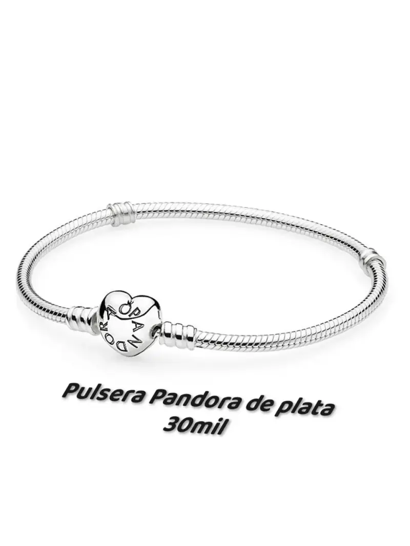 Pulsera de plata Pandora con charms - 1
